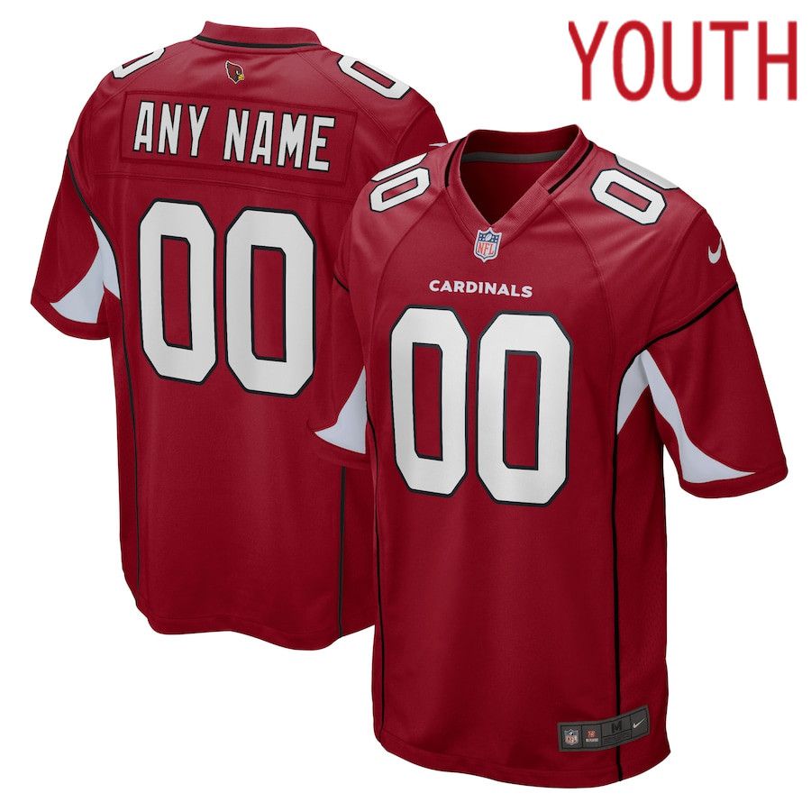 Youth Arizona Cardinals Nike Cardinal Team Custom Game NFL Jersey